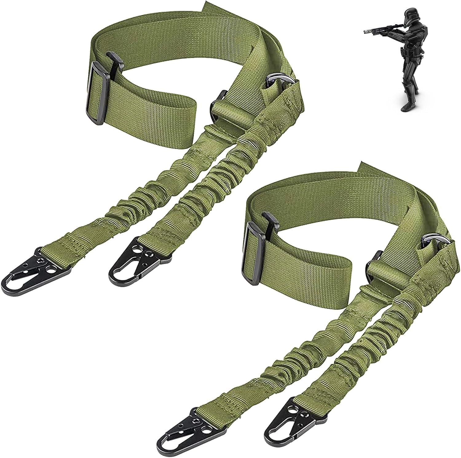 Adjustable 2-Point Tactical Gun Sling with Metal Hooks – Military-Grade Strap for Rifles, Shotguns & Airsoft Gear