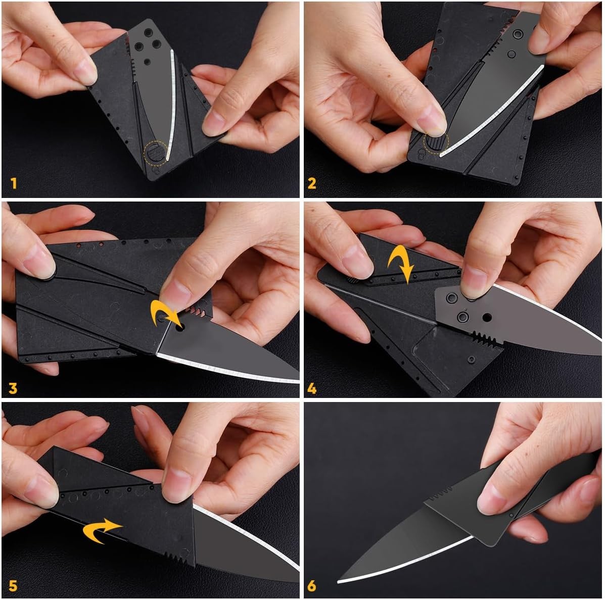 Ultra-Slim Credit Card Folding Knife – Tactical EDC Tool for Camping, Survival & Everyday Carry