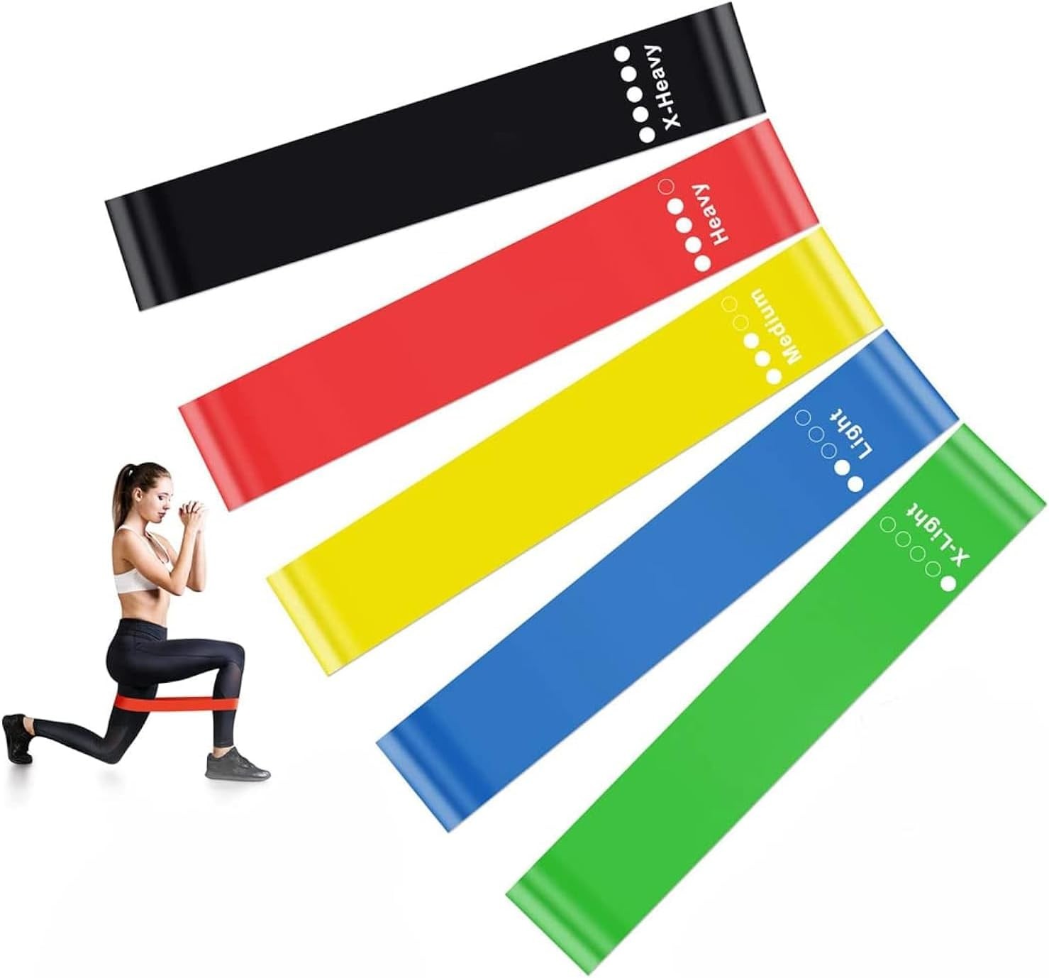 Multicolor Mini Loop Resistance Bands – Latex Booty Bands for Hip, Glute, and Toning Workouts at Home or Gym (1 pc)